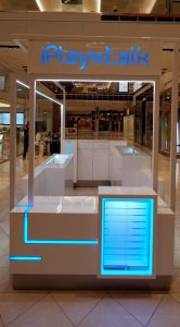 iPlayNTalk cell phone kiosk